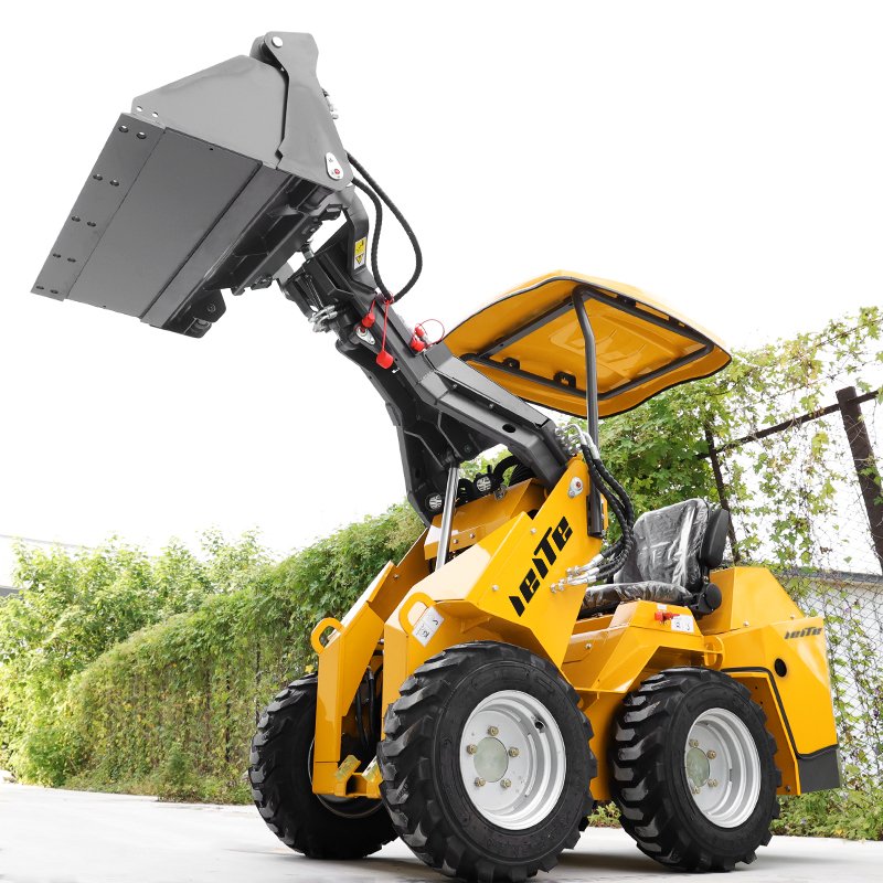 Mini Skid Steer Wheel Backhoe Loader