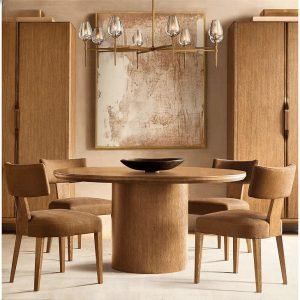 American Vintage Distressed Solid Wood Dining Table For Dining