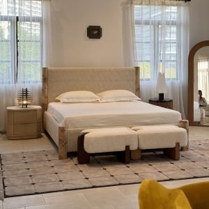 Mid-century Designer Style Tree Knot Solid Wood French Retro High-end