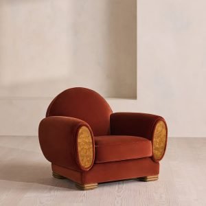 French Modern Designer Leisure Chair Solid Wood