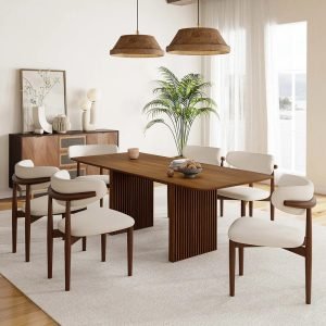 Modern Simple Style Wood Cafe Chair Table Set for Dining for Restaurant Hotel